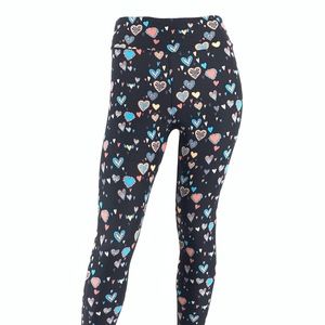 NWT Feel the Love Hearts Peachskin Leggings OS